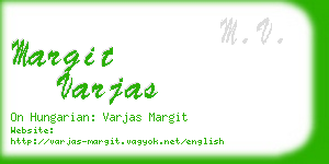 margit varjas business card